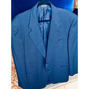 Pal Zileri 100% Wool Blue Weave Blazer